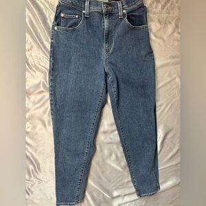 Mom Jean Silver Tab Levi's Blue Skinny Jeans Classic Denim